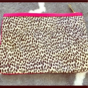 Zebra skin Clutch/ iPad holder